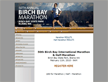 Tablet Screenshot of birchbaymarathon.com